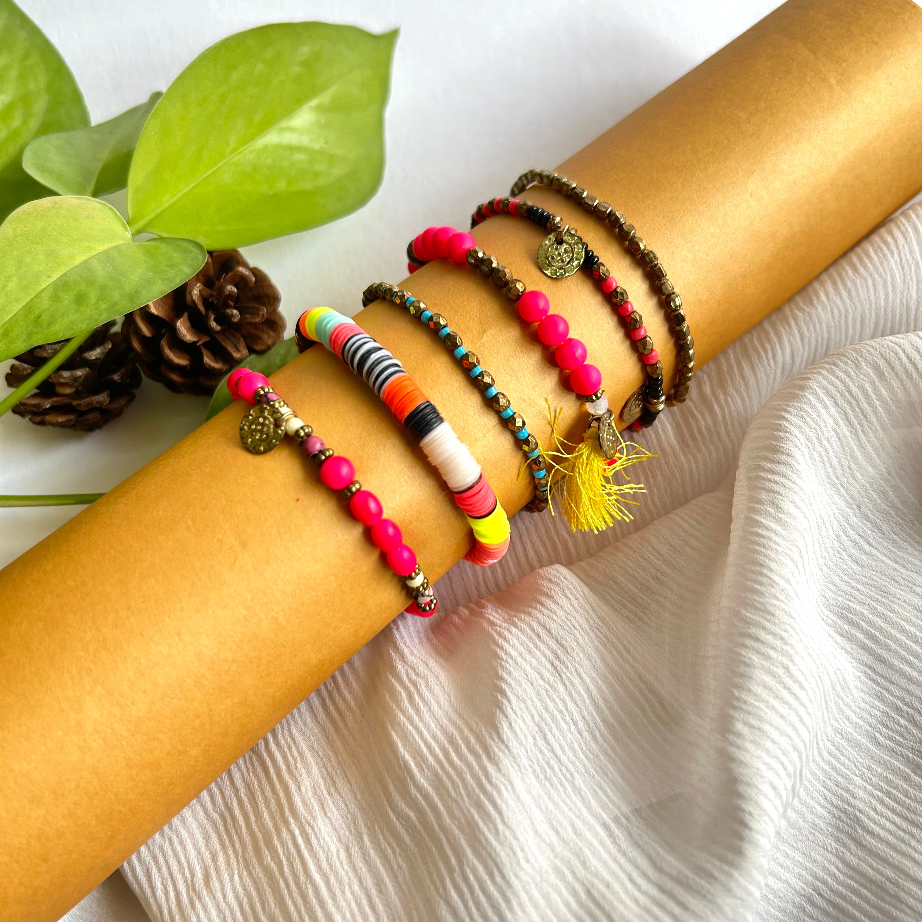 Rainbow Stackable Bracelets