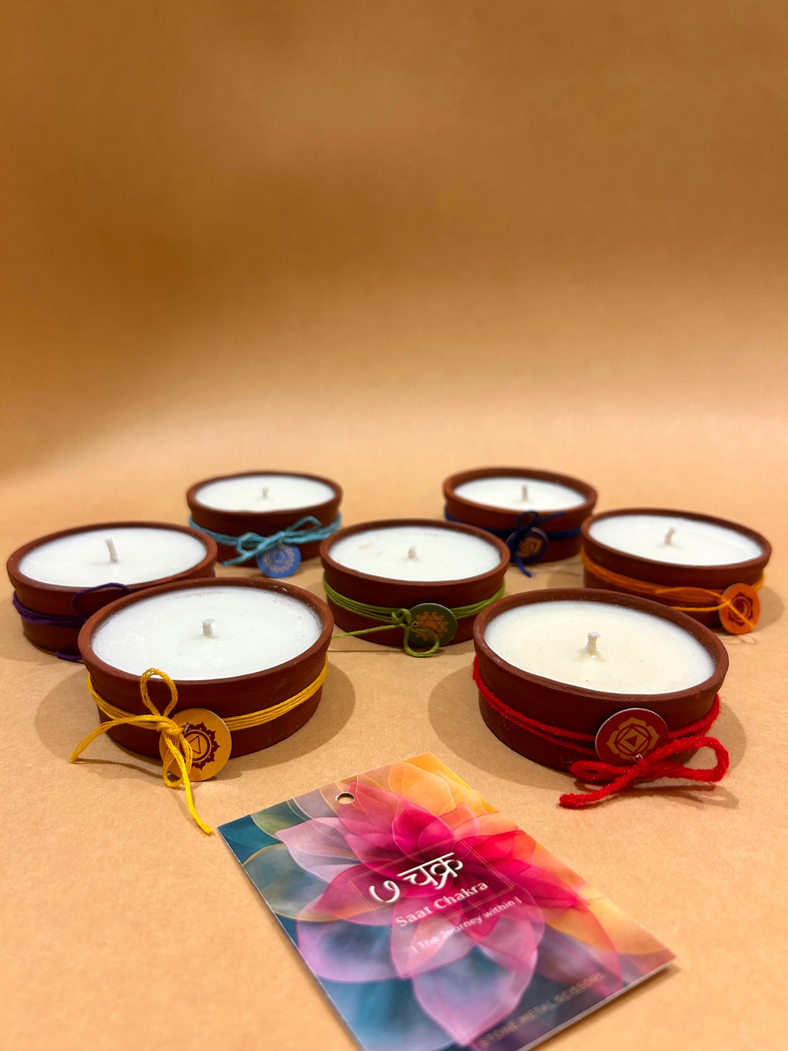 Saptchakra Candles
