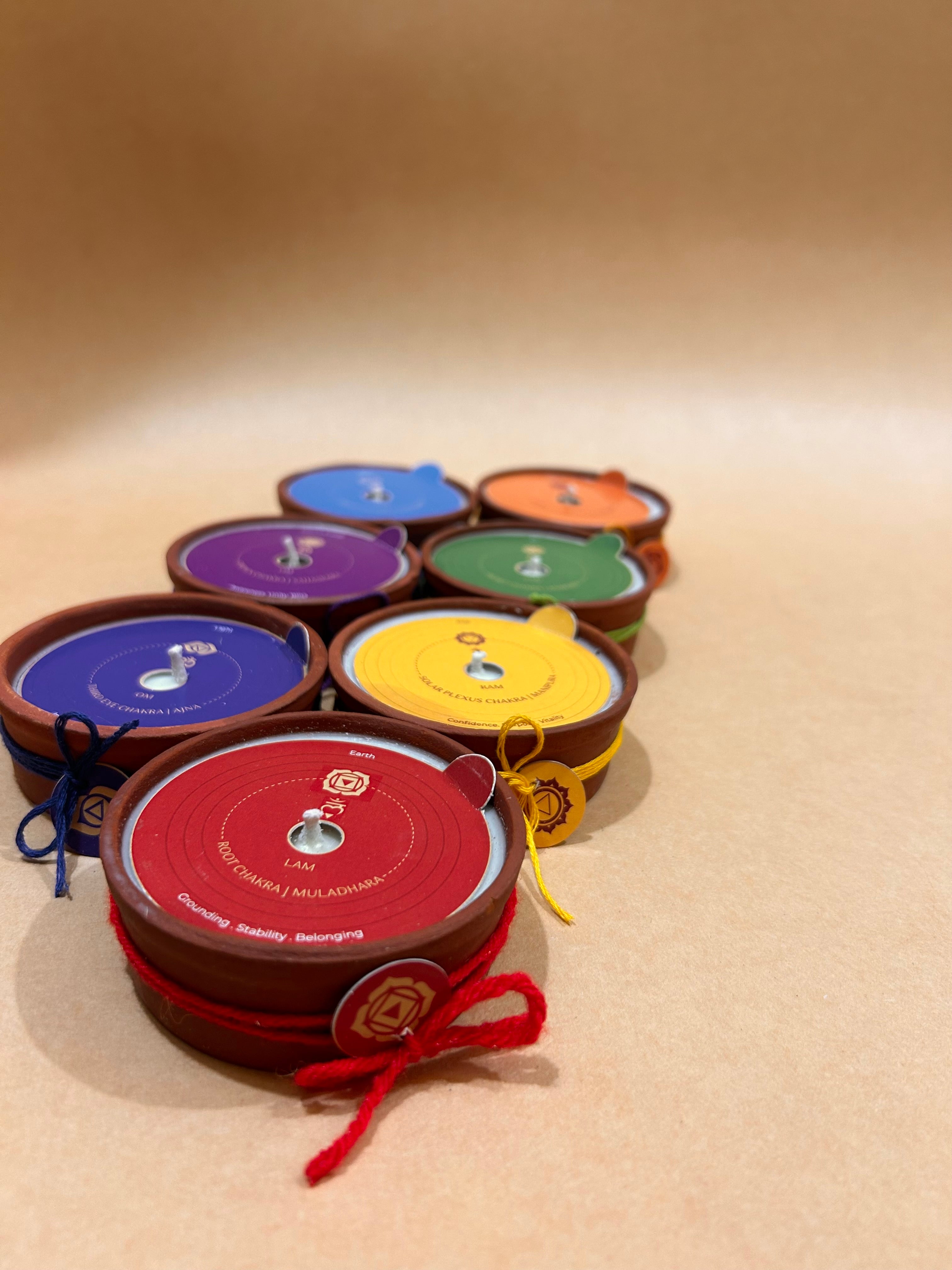 Saptchakra Candles