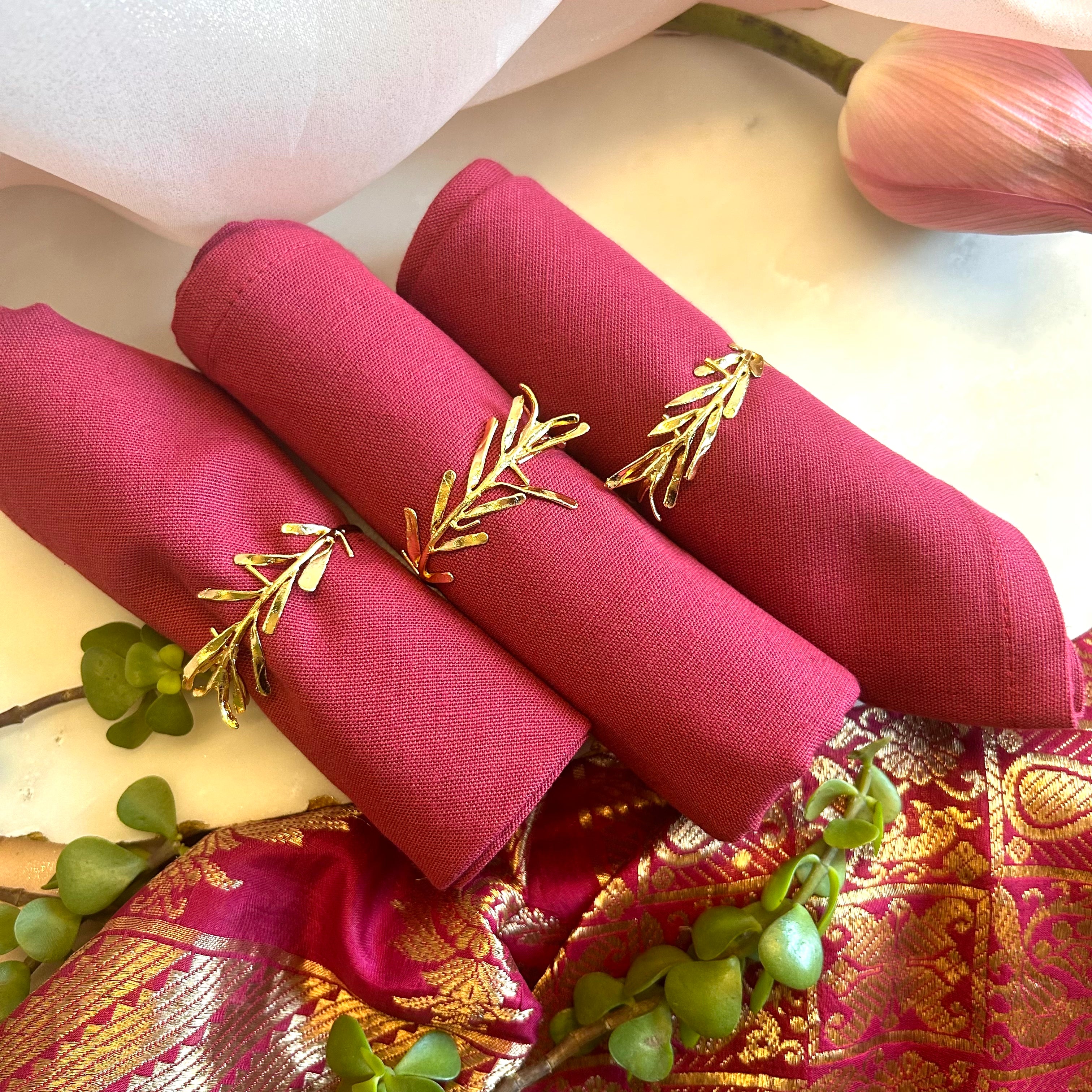 Leaf Wreath Napkin Rings