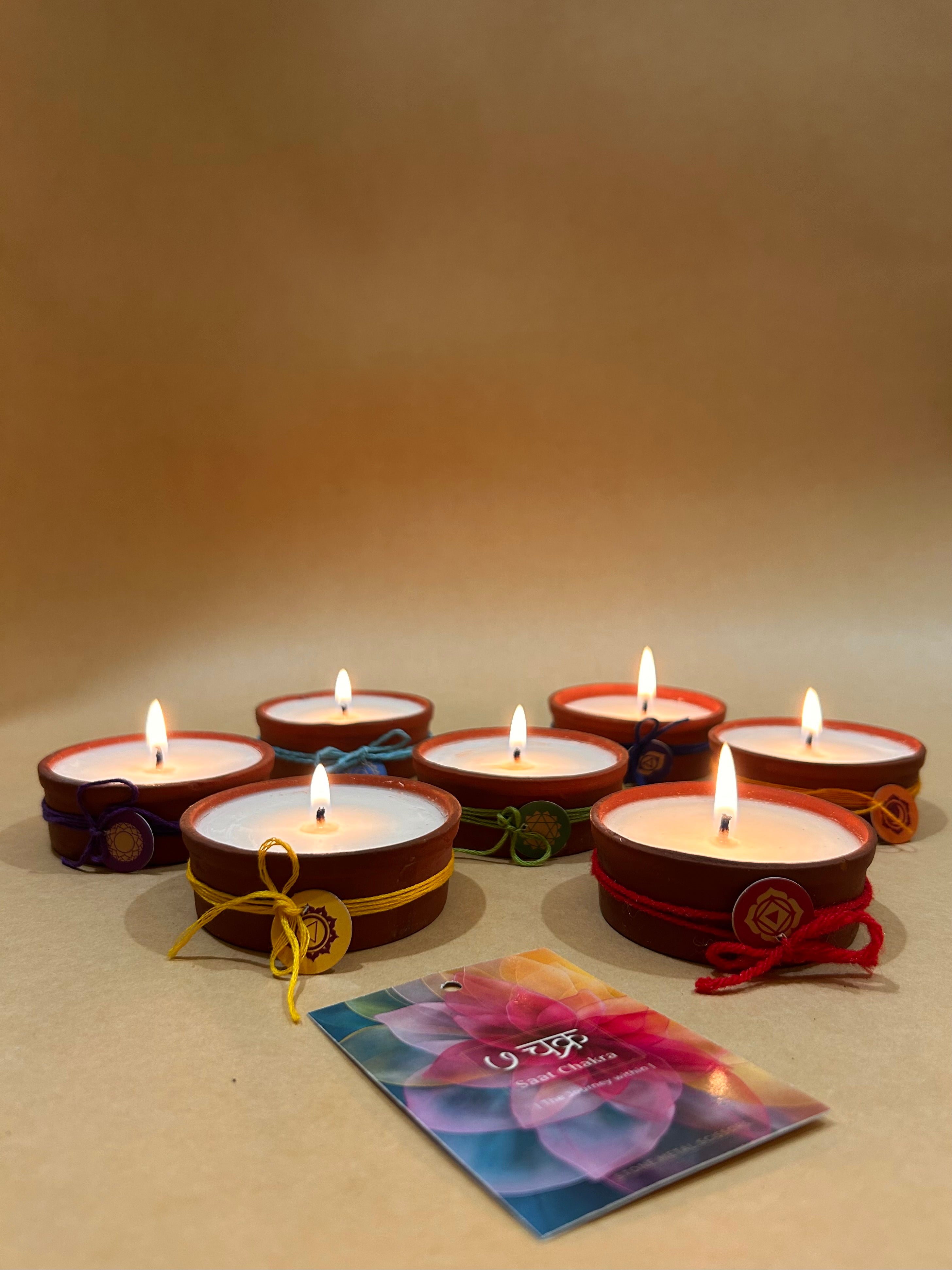 Saptchakra Candles
