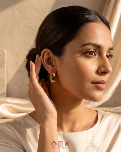 Bold Block Hoops