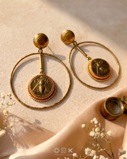 Bee Chic Hoop Earrings