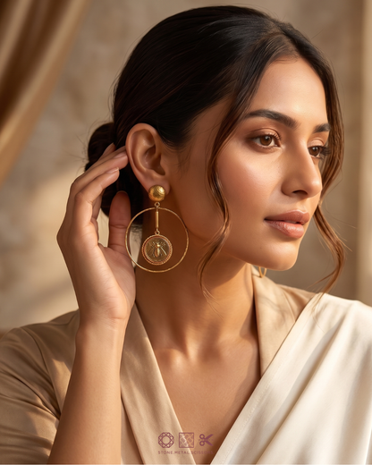 Bee Chic Hoop Earrings