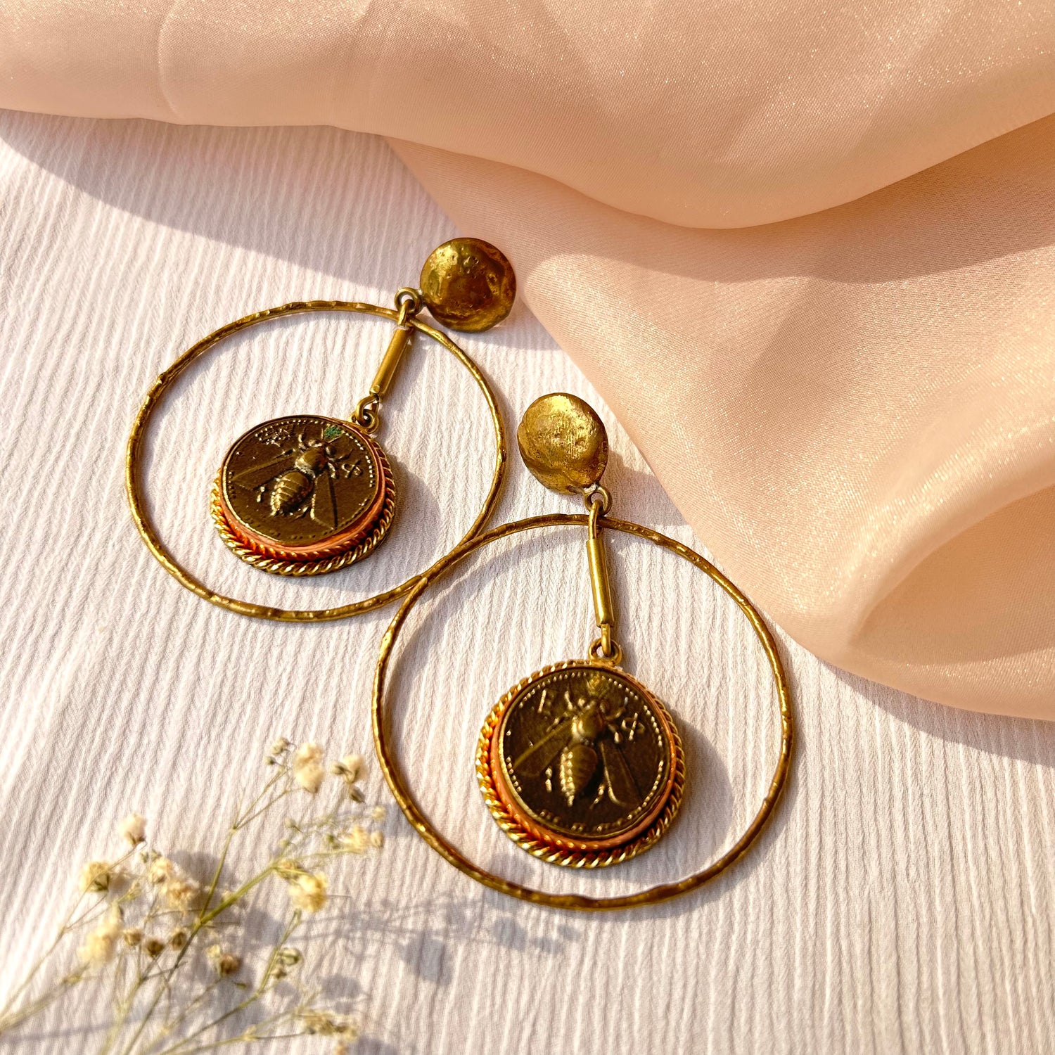 Bee Chic Hoop Earrings