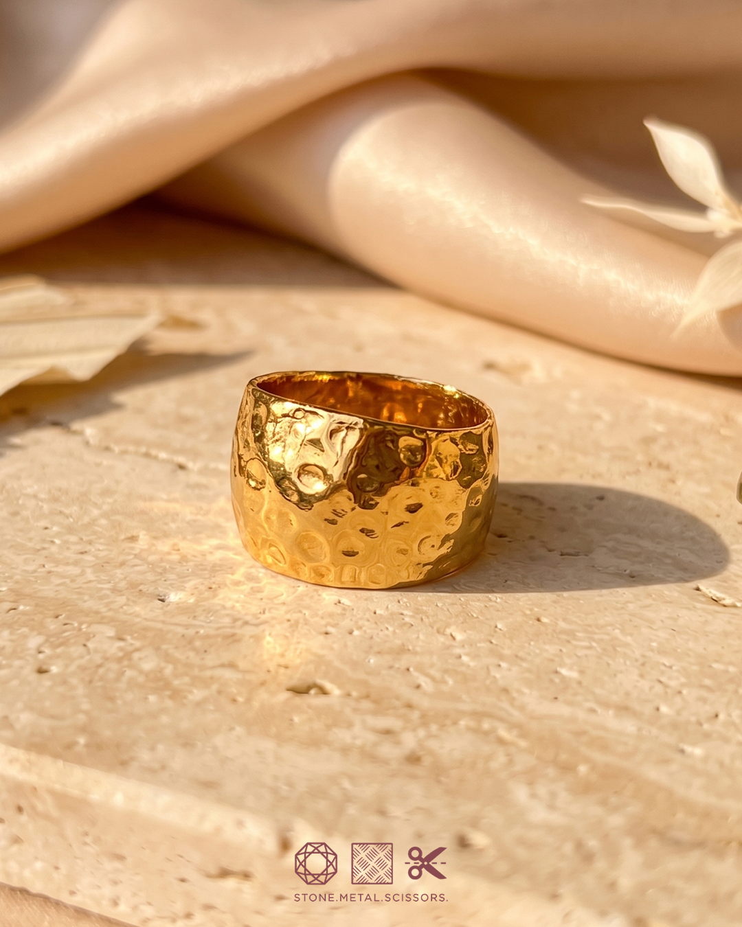 Golden Orbit Ring