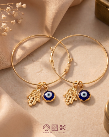 Enigma Eye Hoops