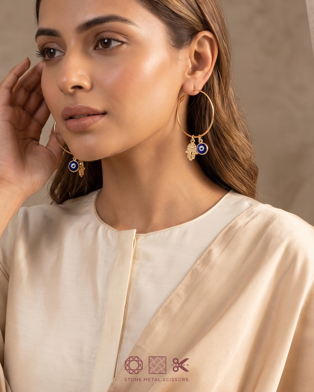 Enigma Eye Hoops