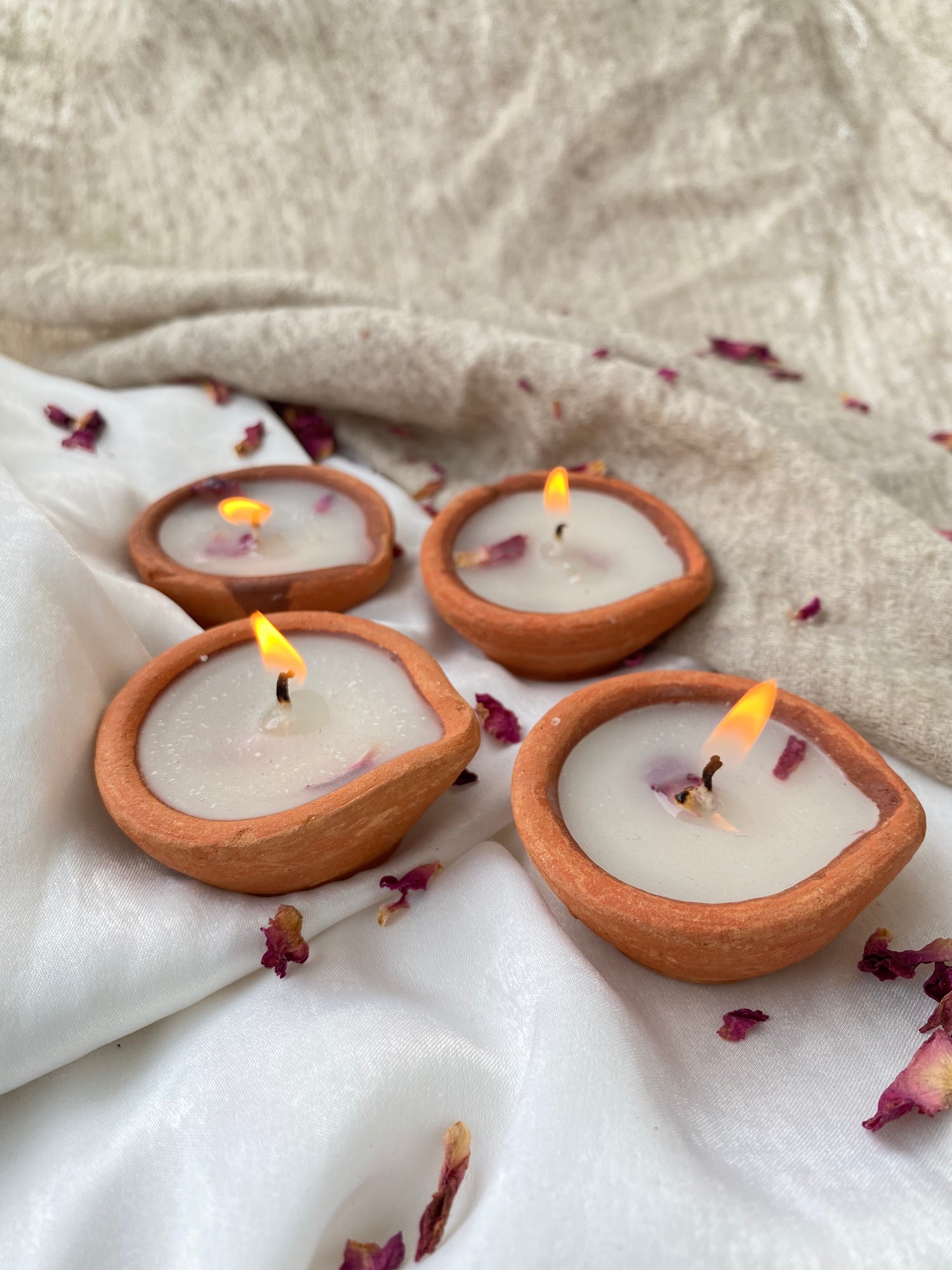 Mitti Diya Candles (set of 4)